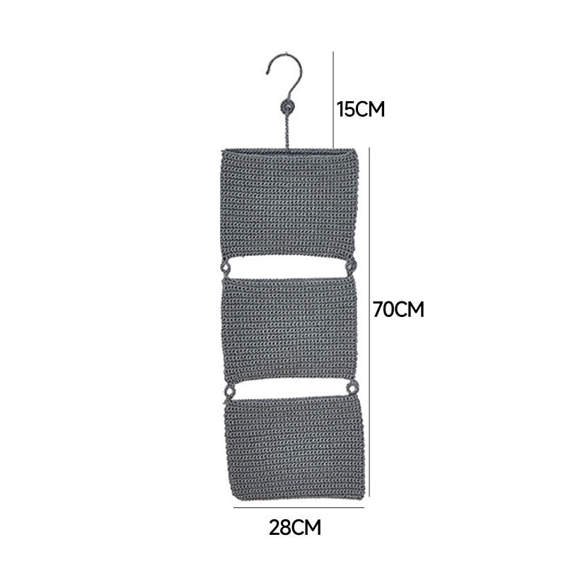 3 Tier Wall Hanging Basket Woven Basket Wall Art