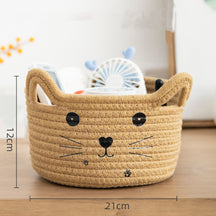Cat Storage Basket Hand Woven